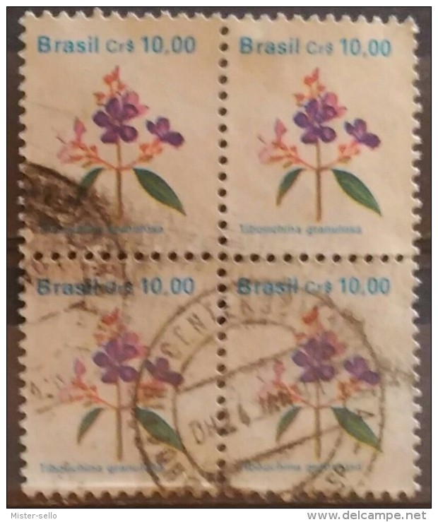 BRASIL 1990. FLORA - FLORES. USADO - USED. - Gebraucht