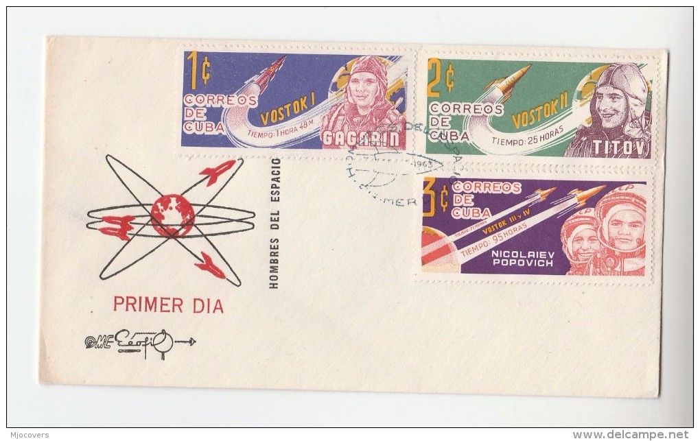 1963 CUBA FDC  SPACE  Stamps Cover - South America