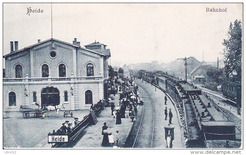 AK Heide - Bahnhof - Ca. 1910 (23730) - Heide