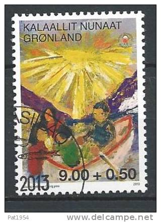 Groënland 2013, N°615 Oblitéré, Dessin D´enfant Avec Surtaxe - Used Stamps