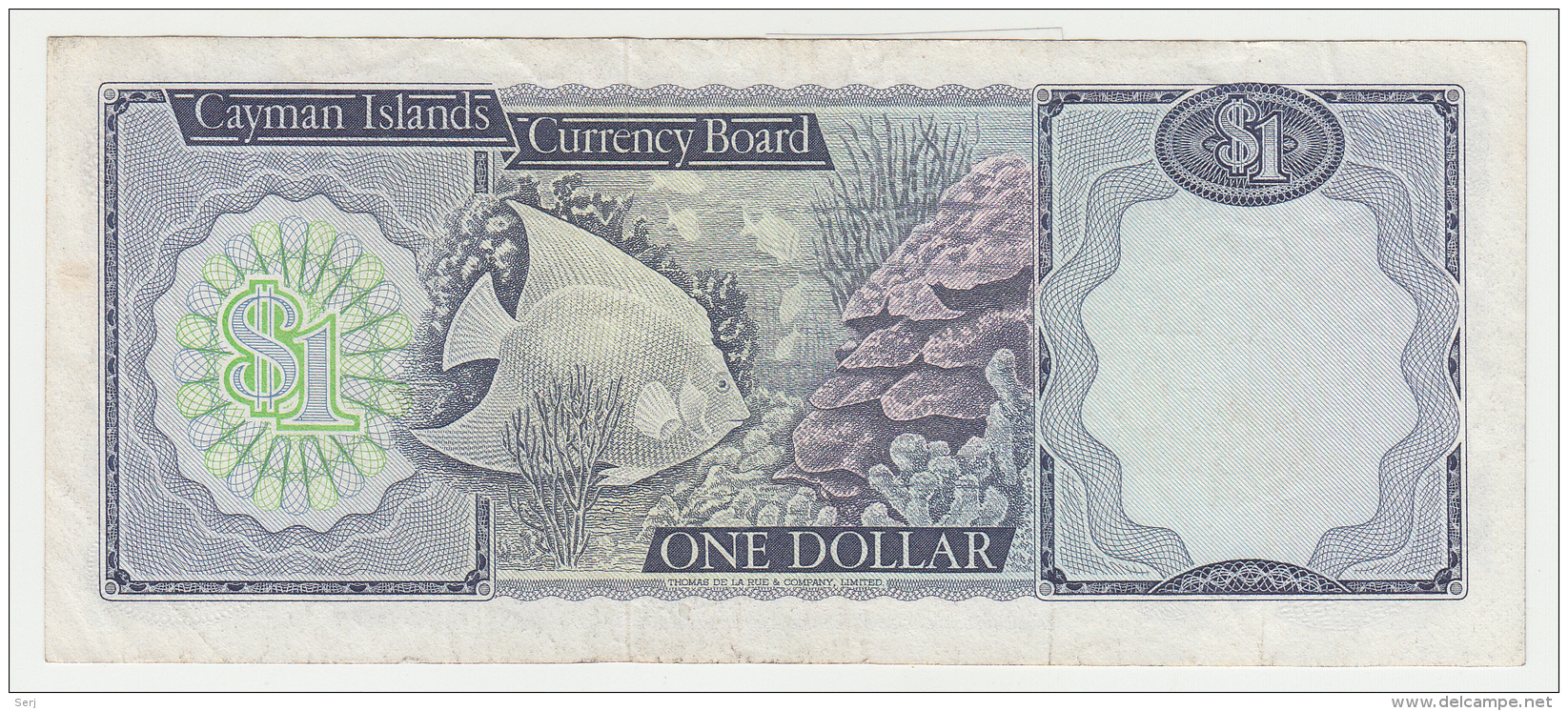 CAYMAN ISLANDS 1 Dollar 1974 VF+ Pick 5b 5 B (A/3) - Iles Cayman