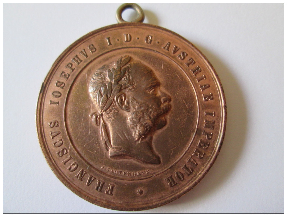 FRANZ JOSEPH 1872 STATE PRICE OF AGRICULTURAL ACHIEVEMENTS MEDAL - Oesterreich