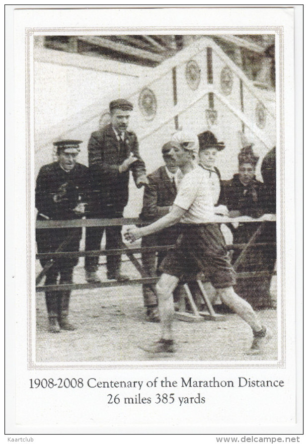 London: The 1908 OLYMPIC MARATHON - Dorando Pietri Taking The Lead - Stadium Entrance - Giochi Olimpici