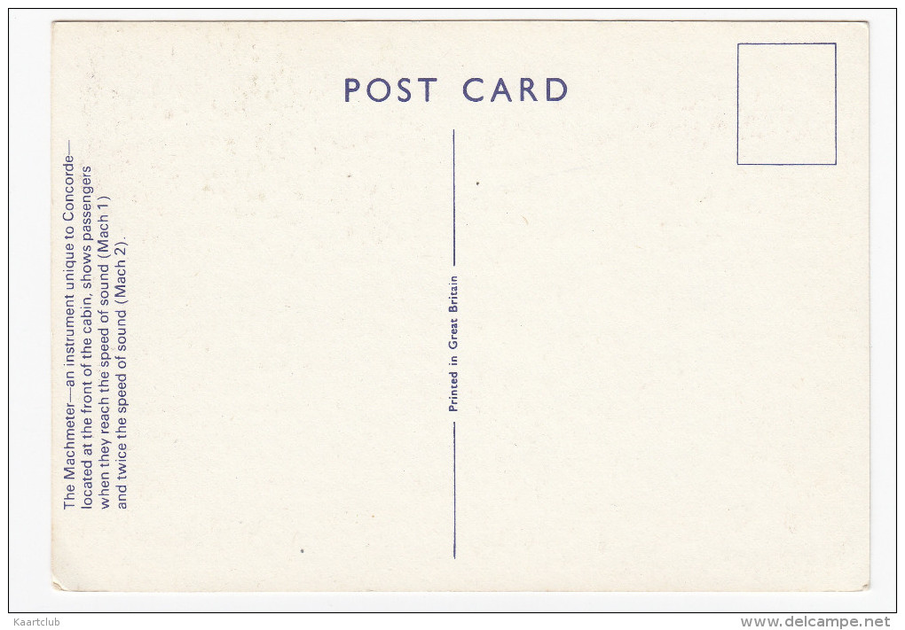 The MACHMETER Of A Concorde - British Airways - 1946-....: Ere Moderne