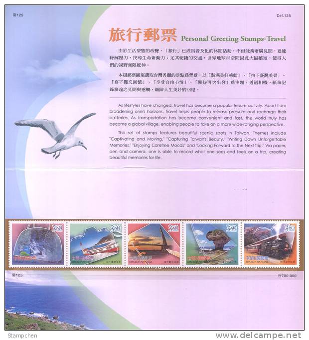 Folder 2006 Greeting Stamps Travel Camera Train Waterfall Canoe Park Sailboat Heart Railway Bridge - Photography