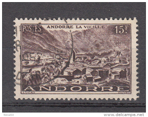 Andorra 1944 Mi Nr 131 Landschap  15f - Oblitérés