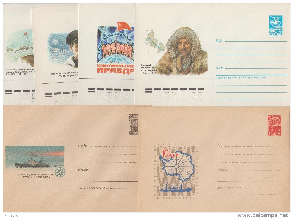 RUSSIE  STATIONERY  COVER   ANTARTIQUE  Mint    Réf  E789 - Other & Unclassified