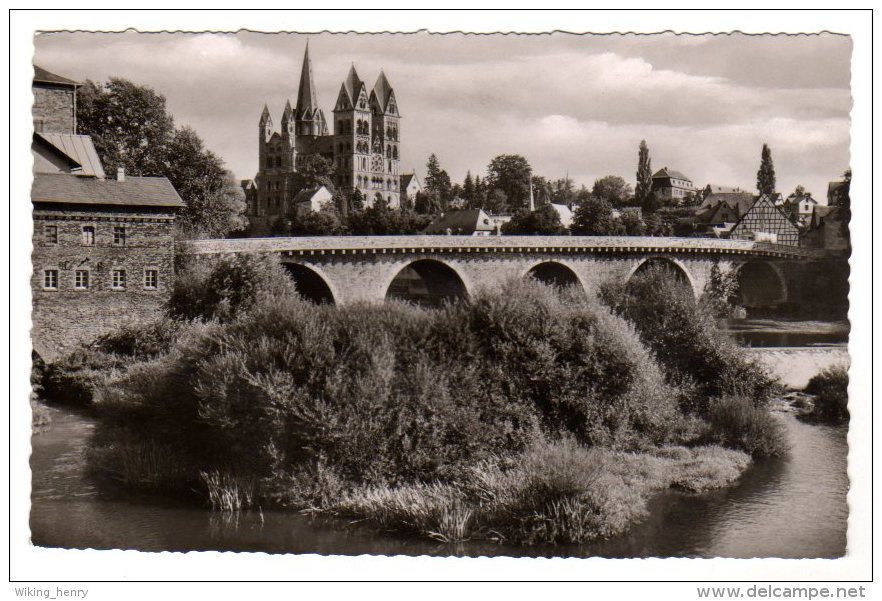 Limburg An Der Lahn - S/w Lahnbrücke Und Dom - Limburg