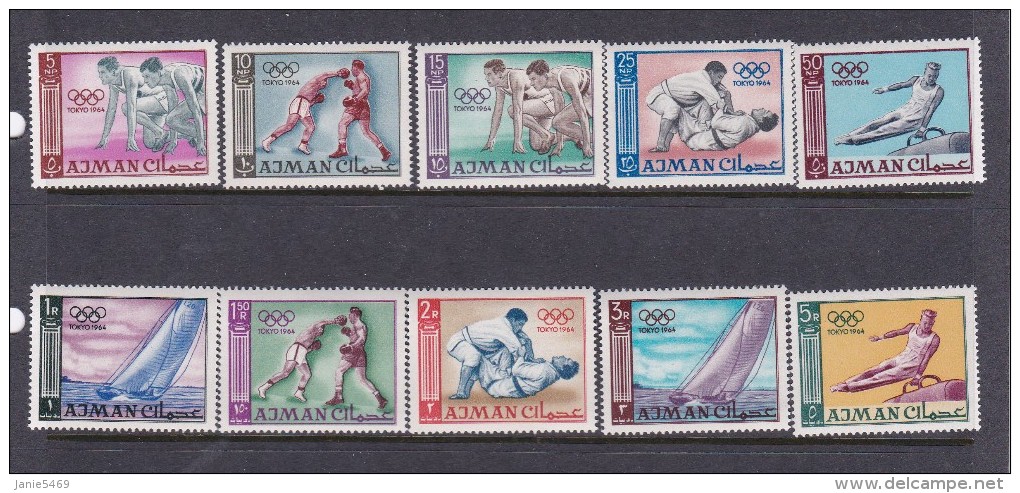 1964 Tokyo Ajman Olympic Set MNH - Ete 1964: Tokyo