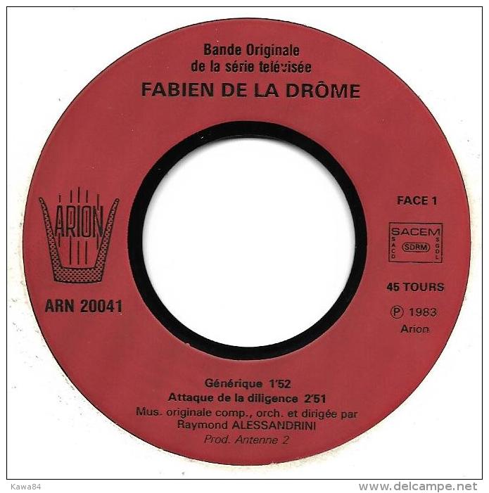 EP 45 RPM (7")  B-O-F  Raymond Alessandrini / Garreaud / Aznar  "  Fabien De La Drôme  " - Filmmusik