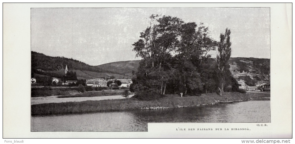 Vers 1900 - Iconographie Documentaire - Hendaye (Pyrénées-Atlantique) - L'ile Des Faisans - FRANCO DE PORT - Non Classés