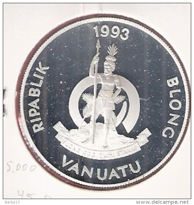 VANUATU 50 VATU 1993 SILVER PROOF KM16 THE BOUDEUSE - Vanuatu