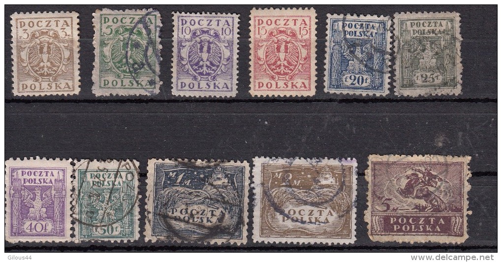 Pologne Du Nord  Valeurs En Fennigy  11 Valeurs - Used Stamps