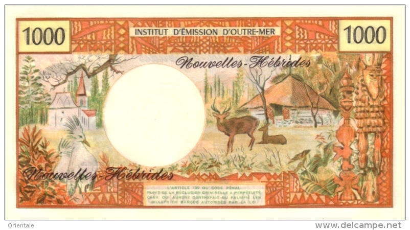 NEW HEBRIDES P. 20c 1000 F 1980 UNC - New Hebrides