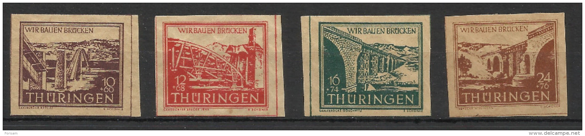 GERMANY ALLIED OCCUPATION (SOVIET ZONE)..1946..Michel # 112-115...MLH. - Sonstige & Ohne Zuordnung