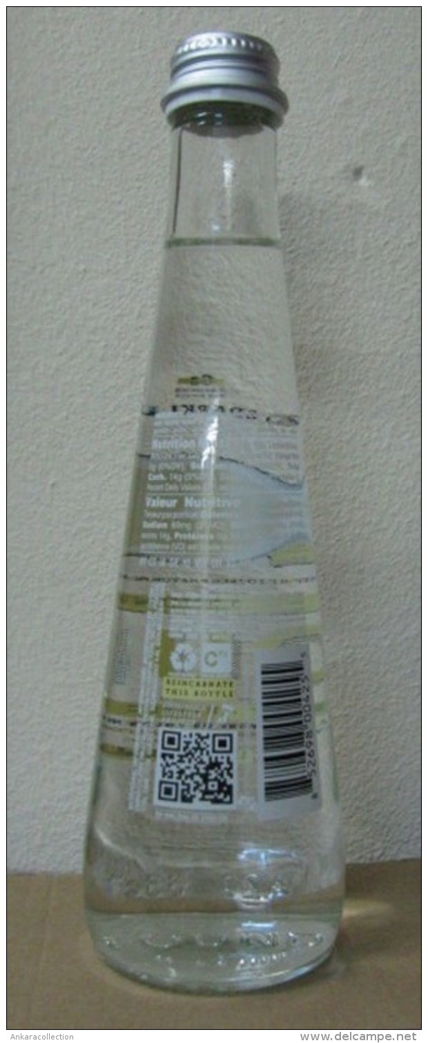 AC - FOUND SPARKLING WATER LEMON ULUDAG EMPTY GLASS BOTTLE & CAP 330 Ml  TURKEY - Other & Unclassified