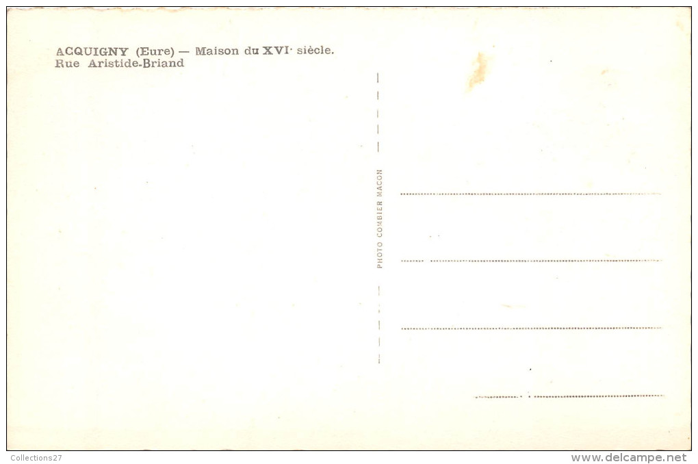 27-ACQUIGNY- MAISON DU XVIe SIECLE - Acquigny