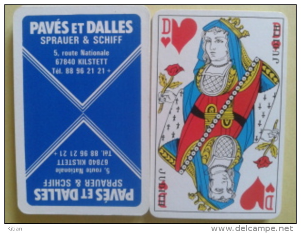 PAVES ET DALLES. Sprauer & Schiff 67840 Kilstett. Jeu De 32 Cartes. Usagé Sans étui - 32 Cartes