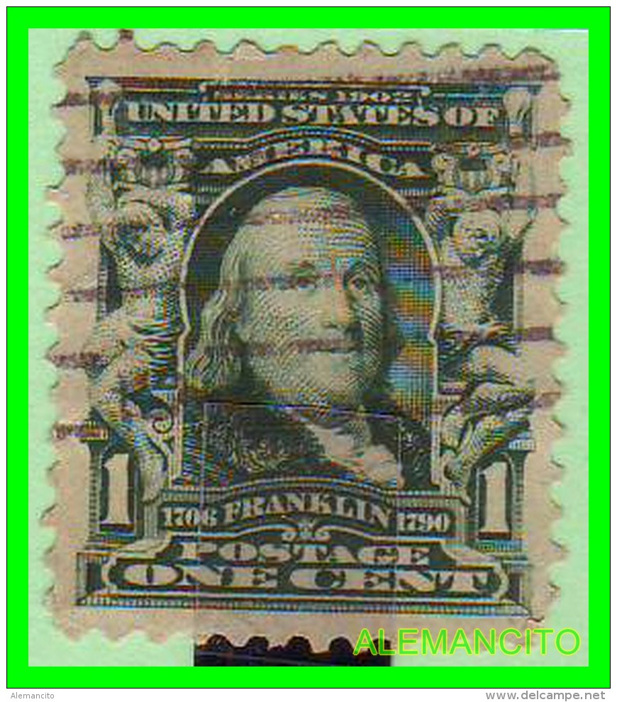 ESTADOS UNIDOS - UNITED STATES- ( AMERICA ) FRANKLIN  - SELLO  -  ONE CENT ... AÑO 1902 - Otros - América