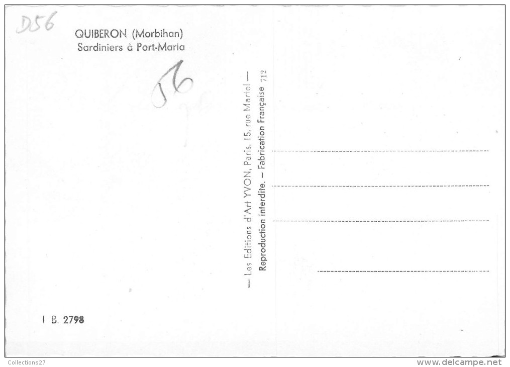 56-QUIBERON- SARDINIERS A PORT MARIA - Quiberon
