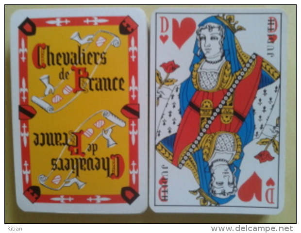 LES CHEVALIERS DE FRANCE (collections Vins). Jeu De 32 Cartes. Usagé Sans étui - 32 Cards