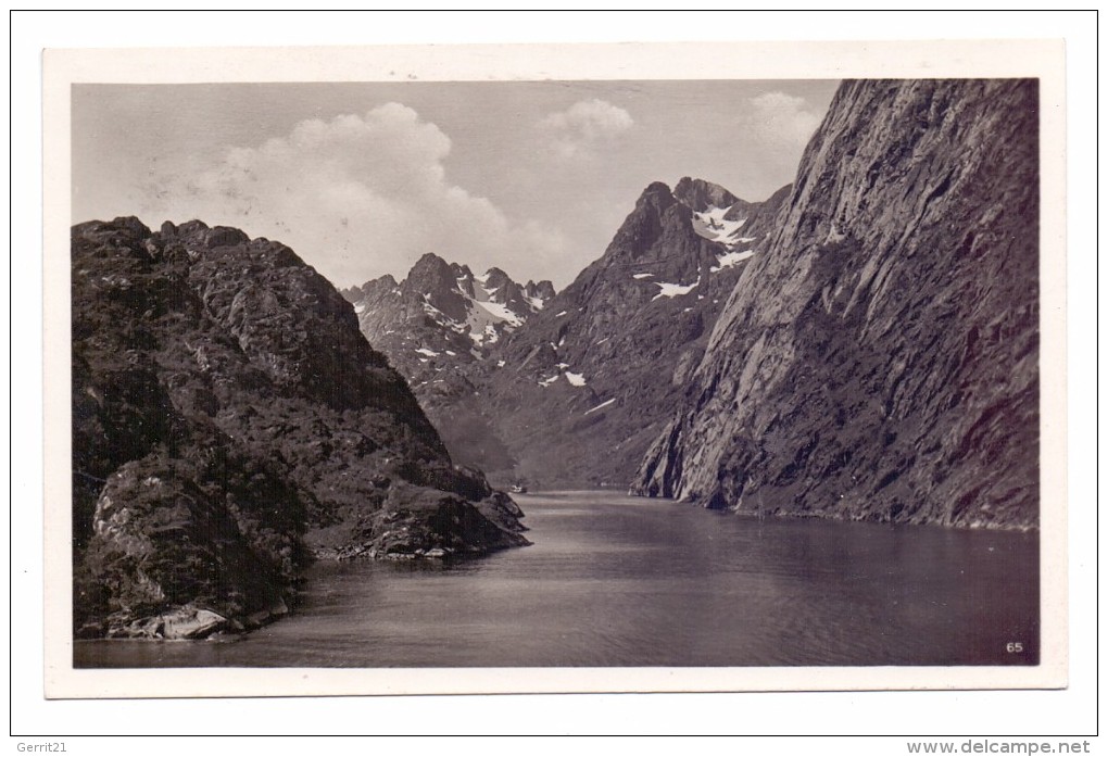 N TROLLFJORD, 1939, Schiffspost Kraft Durch Freude - Noruega