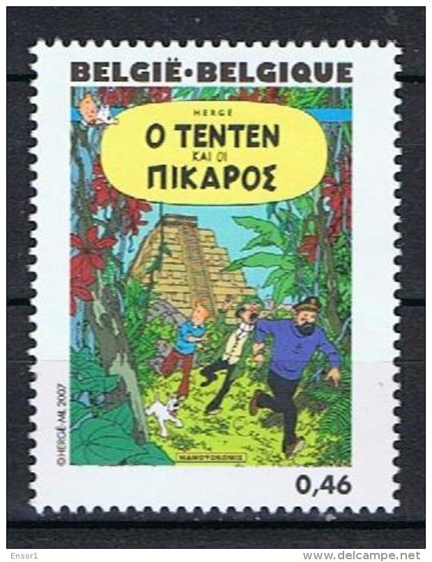 België 2007 Xxx Hergé Strip 3659 Kuifje En De Picaro's - Neufs