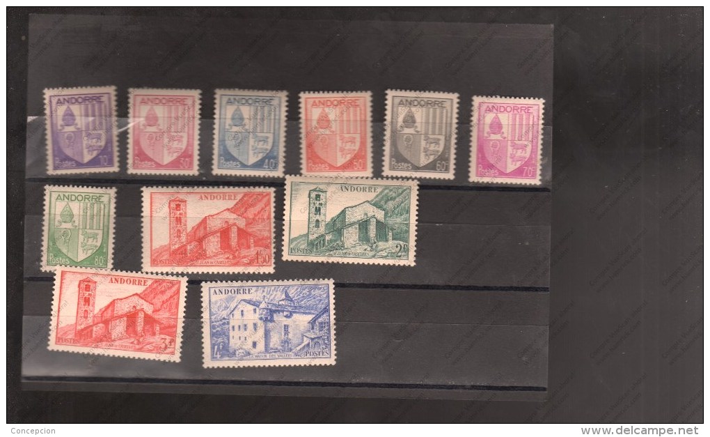 ANDORRE FRANCESA Nº 93 AL 99 --102--103--106--107 - Unused Stamps