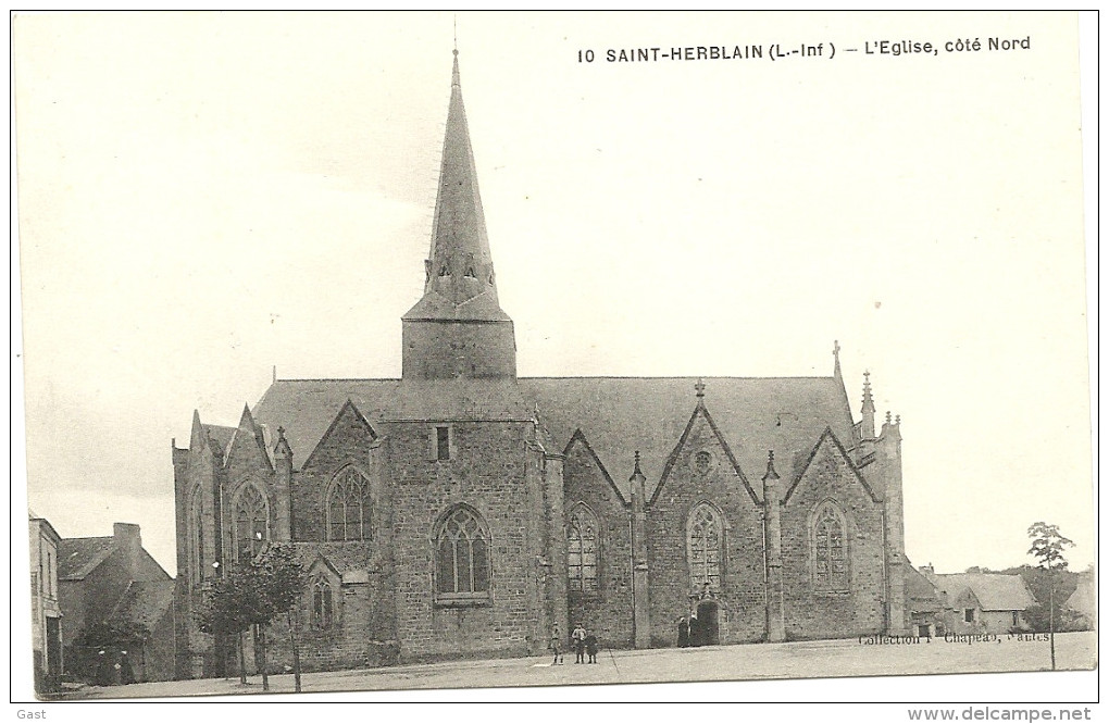 44  SAINT  HERBLAIN   L  EGLISE  COTE  NORD - Saint Herblain