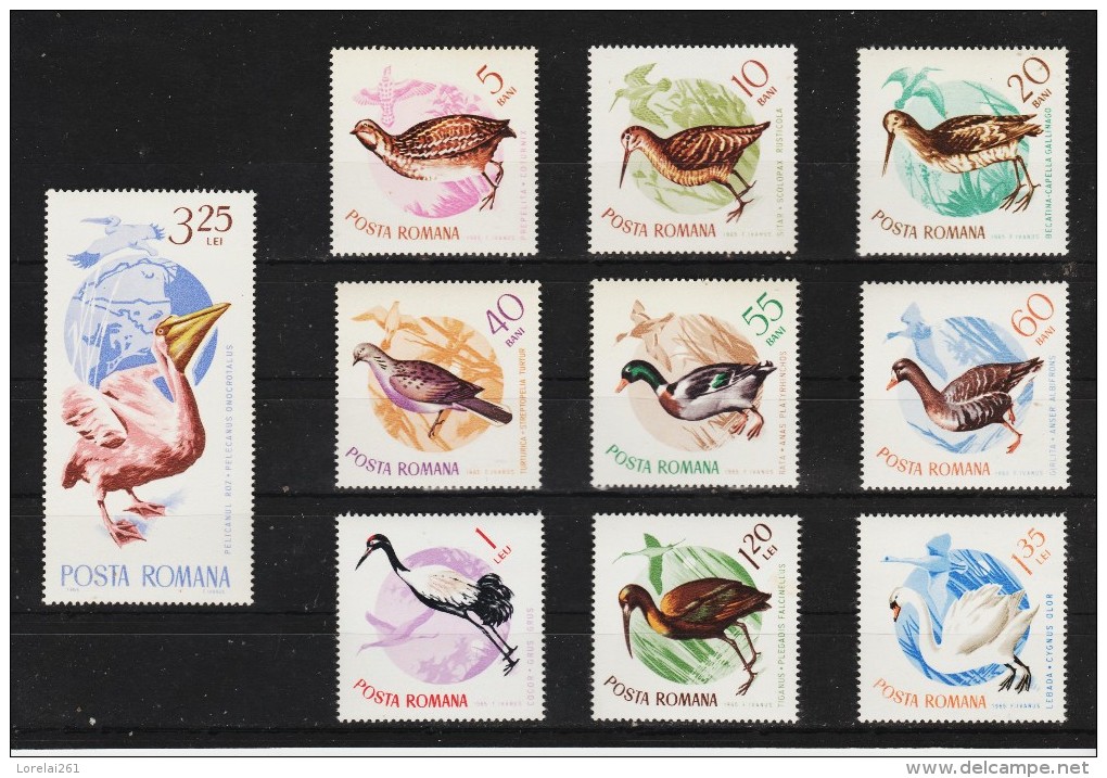 1965 -  Oiseaux Migrateurs Mi No 2430/2439 Et Yv No 2145/2154 MNH - Ungebraucht