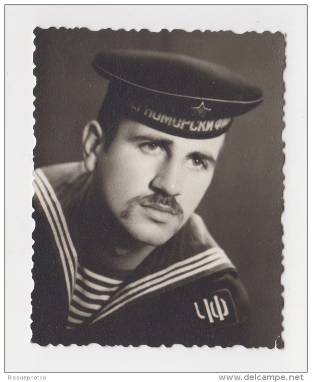 #12431 Handsome Young Man Marriner Sailor In Uniform Old Original Photo Gay Int - Personnes Anonymes