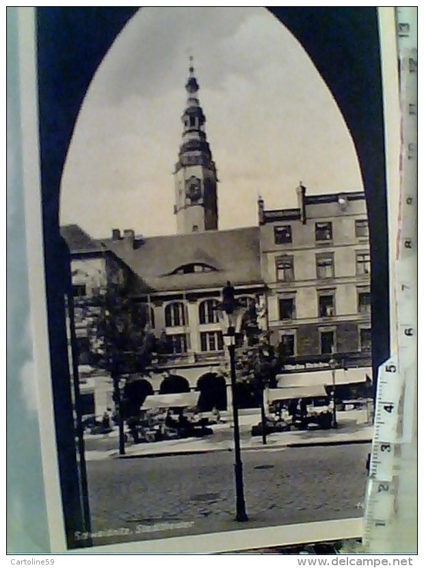 GERMANY  ALLEMAGNE SCHWEIDNITZ STADTHEATER  R MARKETPLATZ  N1935  FN3387 - Schlesien