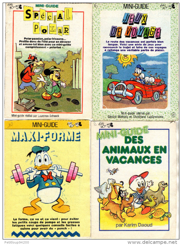 LE JOURNAL DE MICKEY  *Minis-Guides *Minis-Livres  (lot De 8) - Journal De Mickey