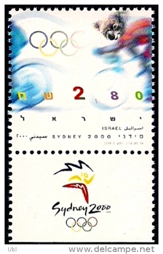 ISRAEL 2000 -  Sydney 2000 - The 27th Summer Olympic Games - A Stamp With A Tab - MNH - Summer 2000: Sydney