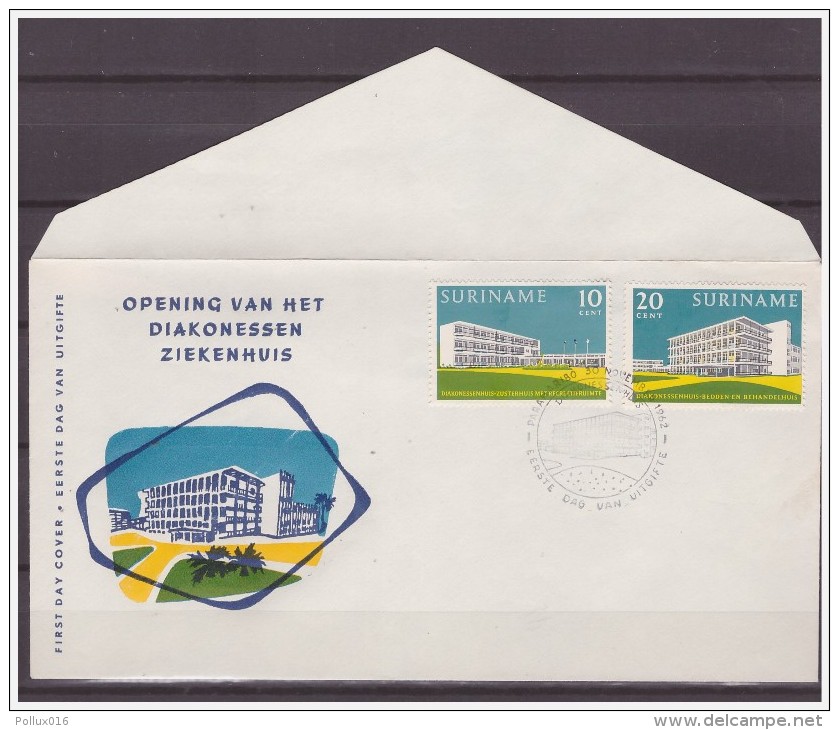 Surinam / Suriname 1962 FDC 23-5M Hospital - Surinam ... - 1975