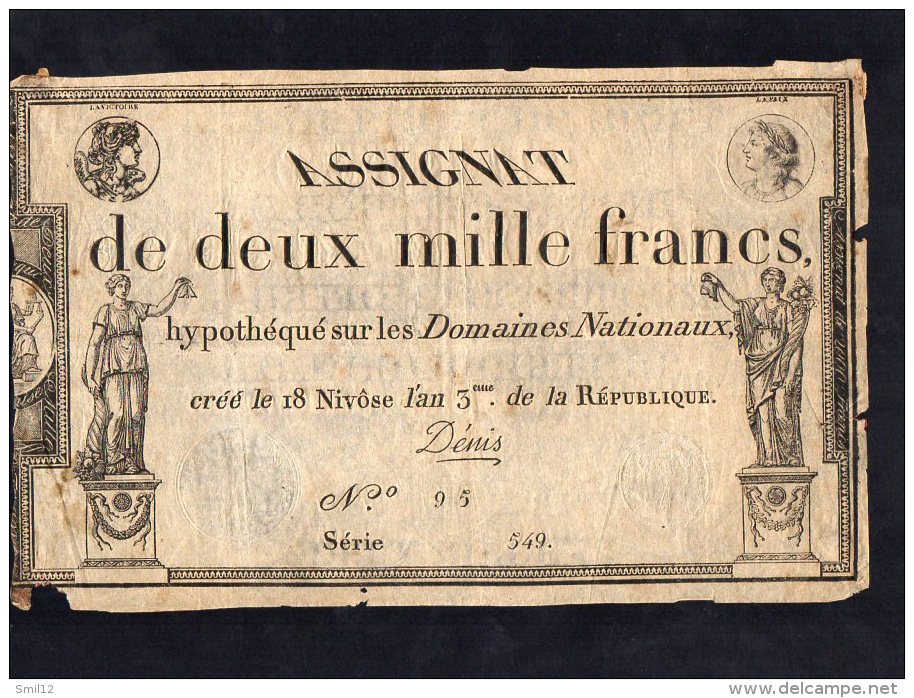 Assignat De 2000 Francs - Série 549 - Assignate