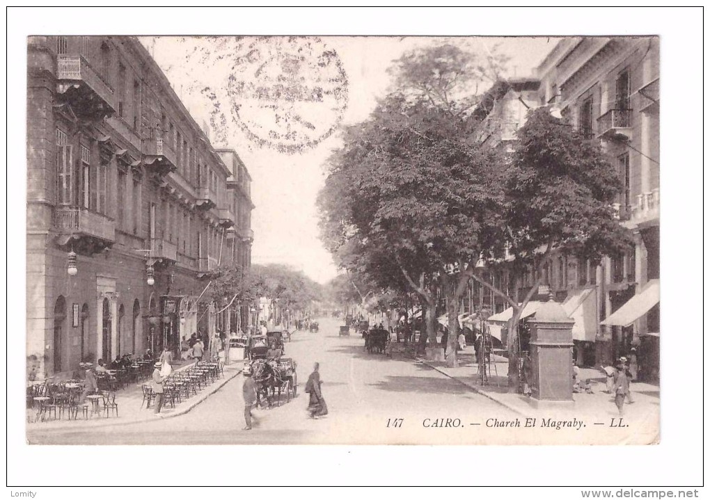 Egypte Le Caire Cairo Chareh El Magraby Timbre Cachet 1909 - Cairo