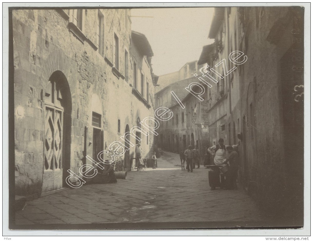 (Italie) Sienne. Siena. Rue Animée. 1904. - Lieux