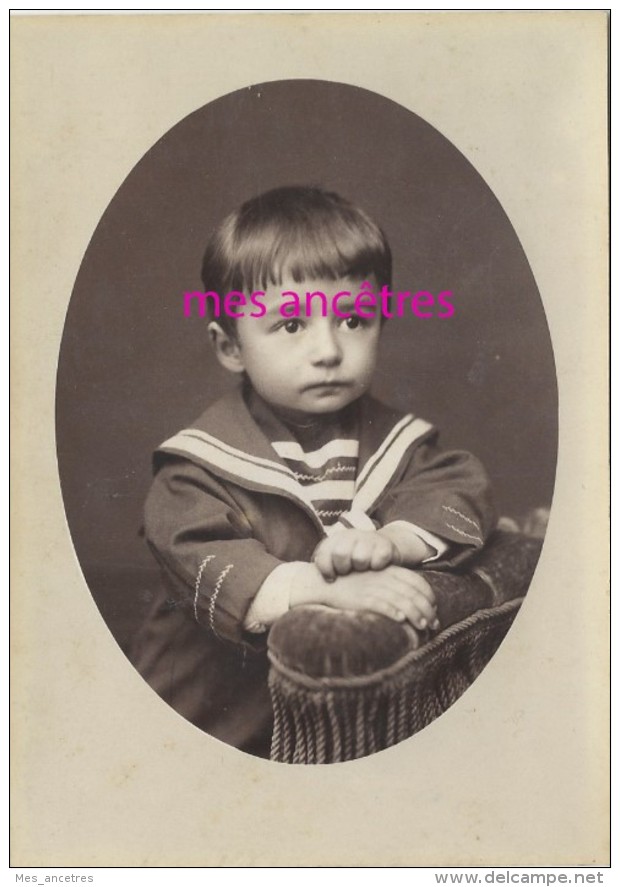 1887portrait De Paul NOEL-ép HUFFEL-beau Petit Garçon,futur Inspecteur Adjoint Des Eaux Et Foret à Longuyon-Dolle à Laon - Anciennes (Av. 1900)