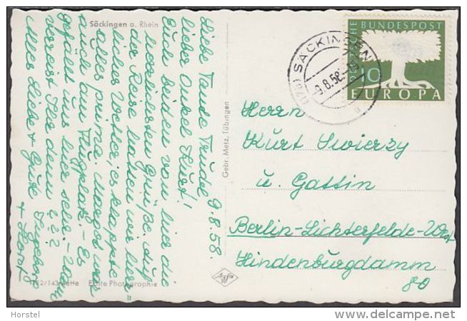 D-79713 Bad Säckingen - Hochrhein Um 1958 - Nice Stamp "Cept" - Bad Saeckingen