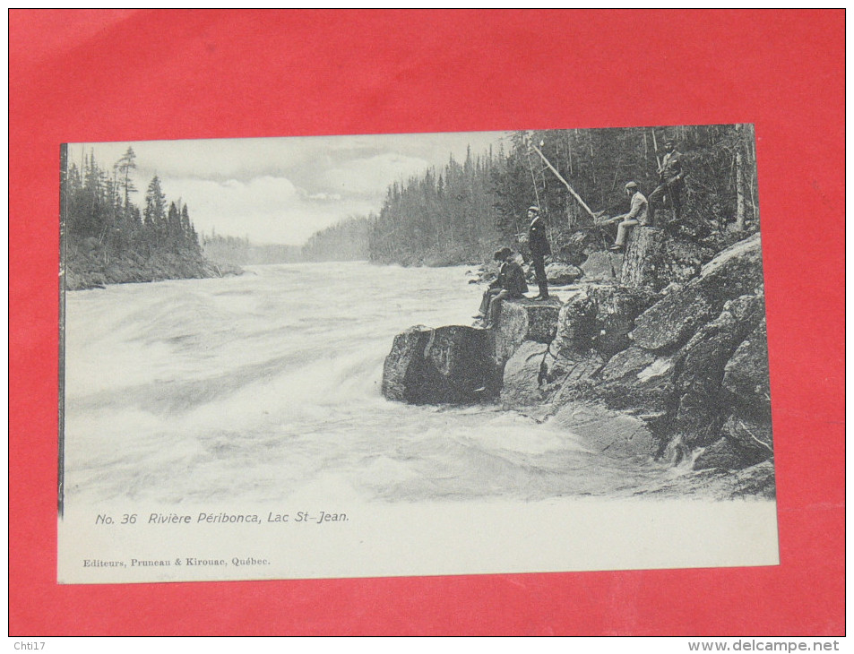 QUEBEC  1902  LAC ST JEAN / RIVIERE PERIBONCA   CIRC NON EDITION - Québec - Les Rivières