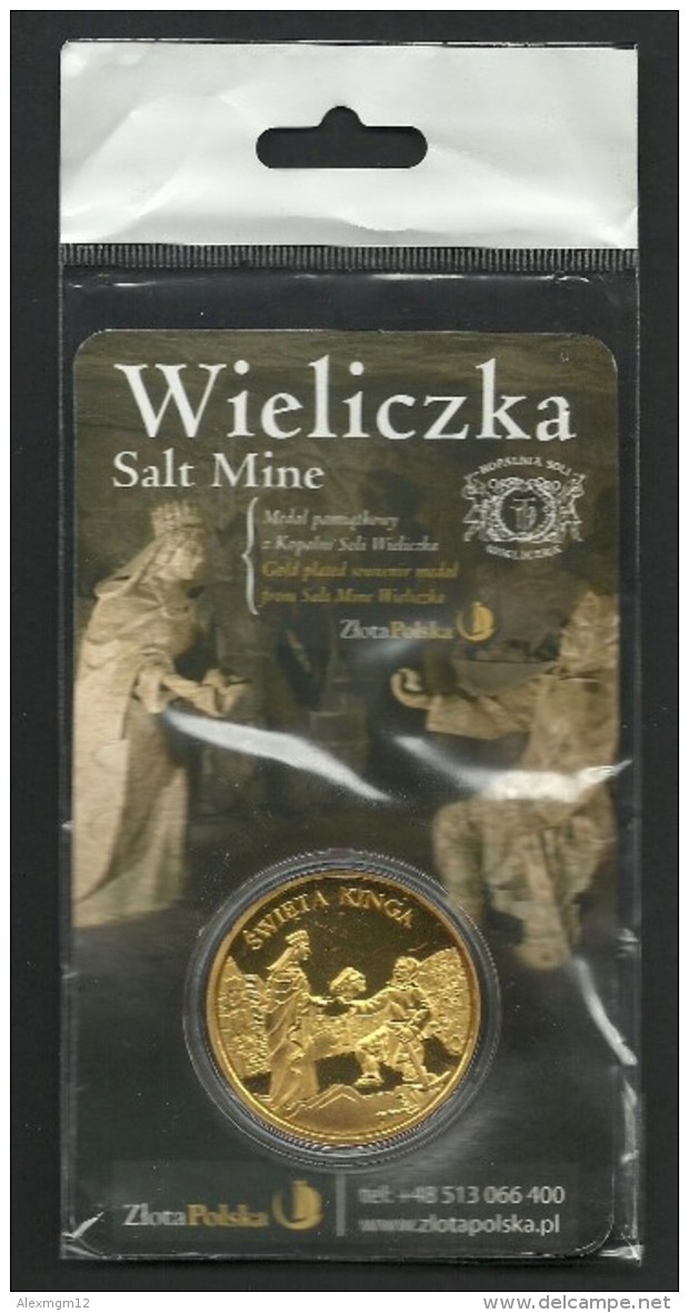 Poland, Souvenir Jeton, Wieliczka Salt Mine, Holy Queen, Sealed - Other & Unclassified