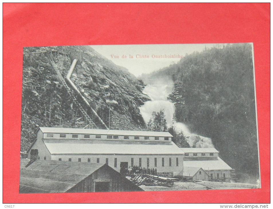 QUEBEC   1902   LA CHUTE OUATCHOINICHE   CIRC NON EDITION - Québec - Les Rivières