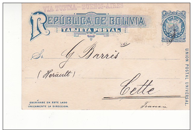 Old Postcard  Bolivia Bolivie Colquechaca Alt 4170m - Bolivien