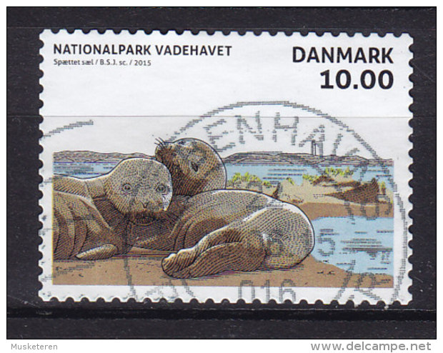 Denmark 2015 Mi. 1816       10.00 Kr National Park Vadehavet Seal Robbe - Gebraucht