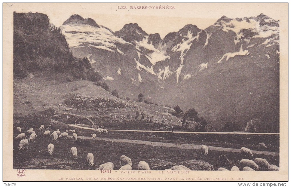 64----vallée D´aspe--LE SOMPORT--le Plateau De La Maison Cantonière (1415 ) Avant La Montée Des Lacets --voir 2 Scans - Col Du Somport