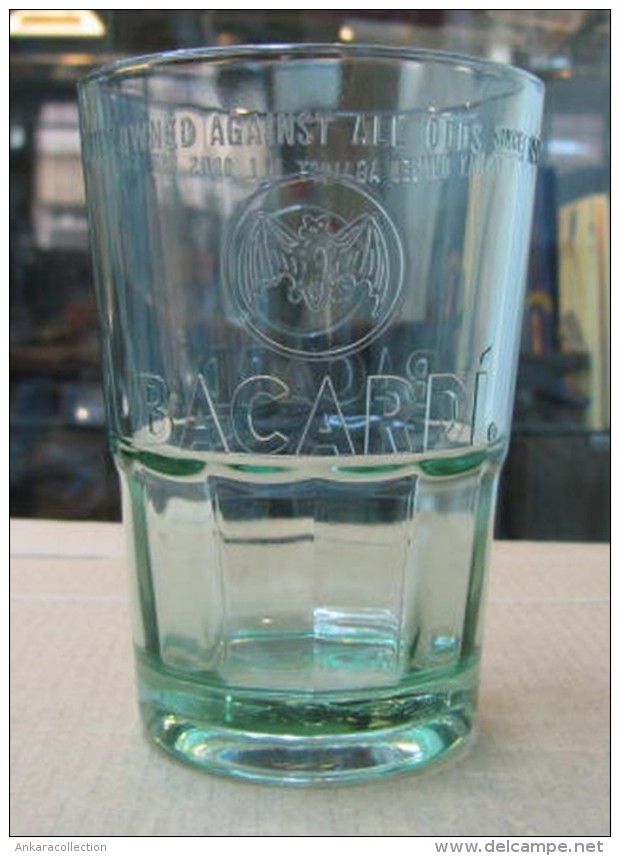 AC - BACARDI RUM GLASS / TUMBLER With LOGO - Verres