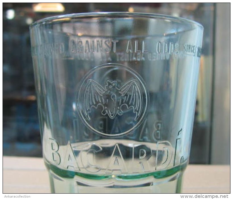 AC - BACARDI RUM GLASS / TUMBLER With LOGO - Verres