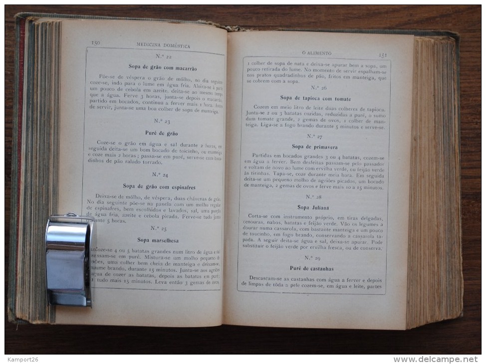 1930s Manual De Medicina Doméstica PORTUGAL Samuel Maia FORMULAIRE Guide MEDICINE - Práctico