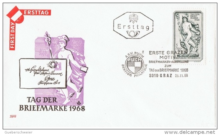 ARC-L24 - AUTRICHE FDC Journée Du Timbre Graz 1968 - Journée Du Timbre